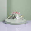 The plastic handle and fiber brush head of the colored mascara brush are curled, slender and well-shaped without clumping Specification image